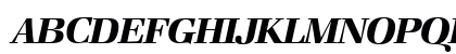 ZabriskieBook BoldItalic Uppercase Preview