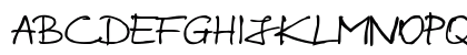 zai Nicolas Sloppy Pen Regular Uppercase Preview