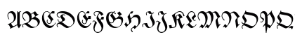Zentenar Fraktur Regular Uppercase Preview