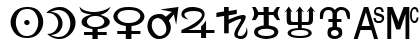 Zodiac S Regular Uppercase Preview