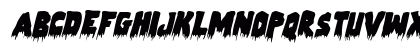 Zombie Control Italic Italic Uppercase Preview