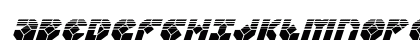 Zoom Runner Halftone Italic Italic Uppercase Preview