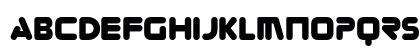 Zorque Regular Uppercase Preview
