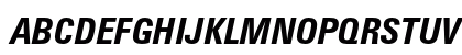 Zurich Bold Condensed Italic Preview