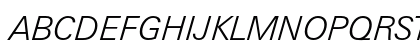 Zurich Light Italic Preview