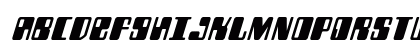 Zyborgs Italic Italic Uppercase Preview