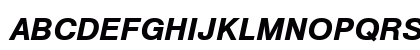 NimbusSanT Bold Italic Uppercase Preview