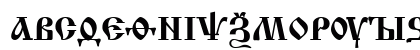 Izhitsa Cyrillic Uppercase Preview