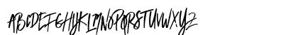 Broken Dark Regular Uppercase Preview