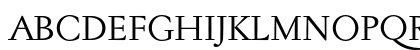 Jannon Text Regular Uppercase Preview