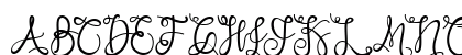 Sweet Nowvember Regular Uppercase Preview