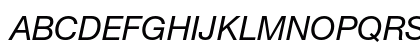 Helvetica Neue LT Pro 56 Italic Preview