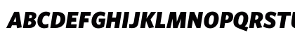 Whitney BlackItalic Uppercase Preview