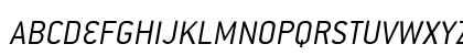 Conduit ITC Light Italic Uppercase Preview