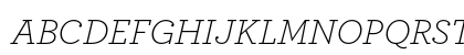 Archer Light Italic Uppercase Preview