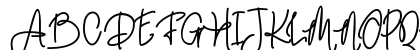 Darling Suttine Regular Uppercase Preview