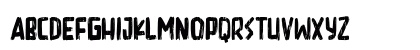 Hardcore Regular Uppercase Preview