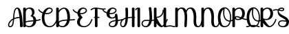 Savira Regular Uppercase Preview