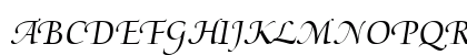MediciScript LT Std Regular Uppercase Preview