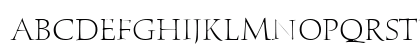 Humana Serif ITC Light Uppercase Preview