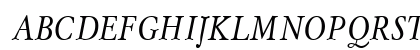 MyslNarrowC Italic Preview