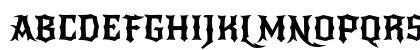 NewRocker Regular Uppercase Preview