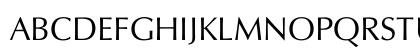 YUZapfHumanR Regular Uppercase Preview