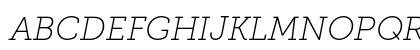 Museo Slab 100 Italic Uppercase Preview