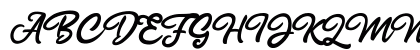 Rahayu Script Regular Uppercase Preview