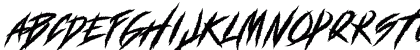 DEADLY CLAWS[ Regular Uppercase Preview