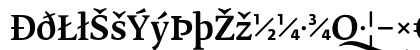 FedraSerifB MediumExpert Uppercase Preview