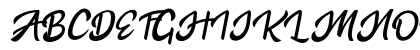 the Hartes Personal Use Regular Uppercase Preview