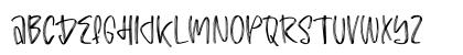 Lovebird Regular Uppercase Preview
