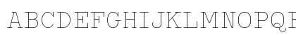 Typo Writer Thin Demo Regular Uppercase Preview