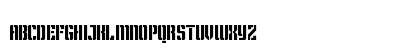 KING SANS STENCIL Regular Uppercase Preview