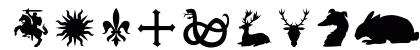 Heraldry OT Symbols Uppercase Preview