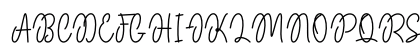Lovely Pink Regular Uppercase Preview
