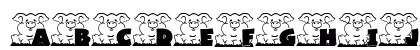 FP PiggyFont Regular Uppercase Preview