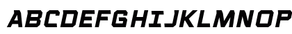 Voice Activated Caps BB Bold Italic Uppercase Preview