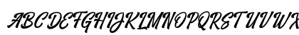 Vrindals Script Dafont Regular Uppercase Preview