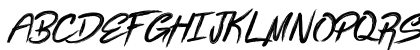 Bottomless Script Regular Uppercase Preview