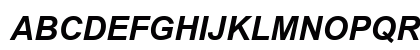 Arial Eo Bold Italic Preview