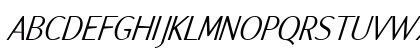 ArtemiusSans Light TT Regular Italic Uppercase Preview
