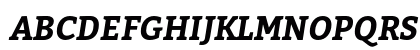 Bitter Bold Italic Uppercase Preview