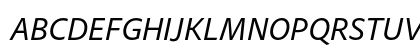 Adobe Clean Italic Uppercase Preview