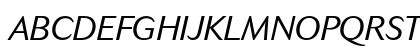 Cosmos Light Italic Uppercase Preview