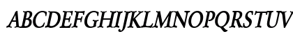 GarrickCondensed BoldItalic Uppercase Preview