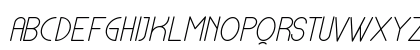 Lamborgini Light Italic Regular Uppercase Preview