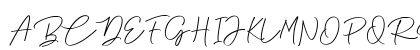 Anjel Script Regular Uppercase Preview