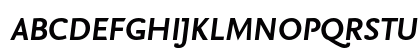 NexusSans Bold Italic TF Uppercase Preview